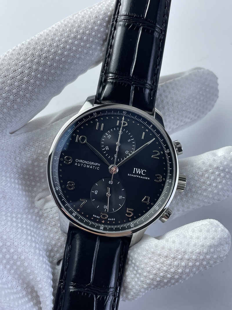(준비완료/특급배송)NO.2317/ZF공장 V3 IWC IW3716 포루트기저 블랙다이얼 가죽