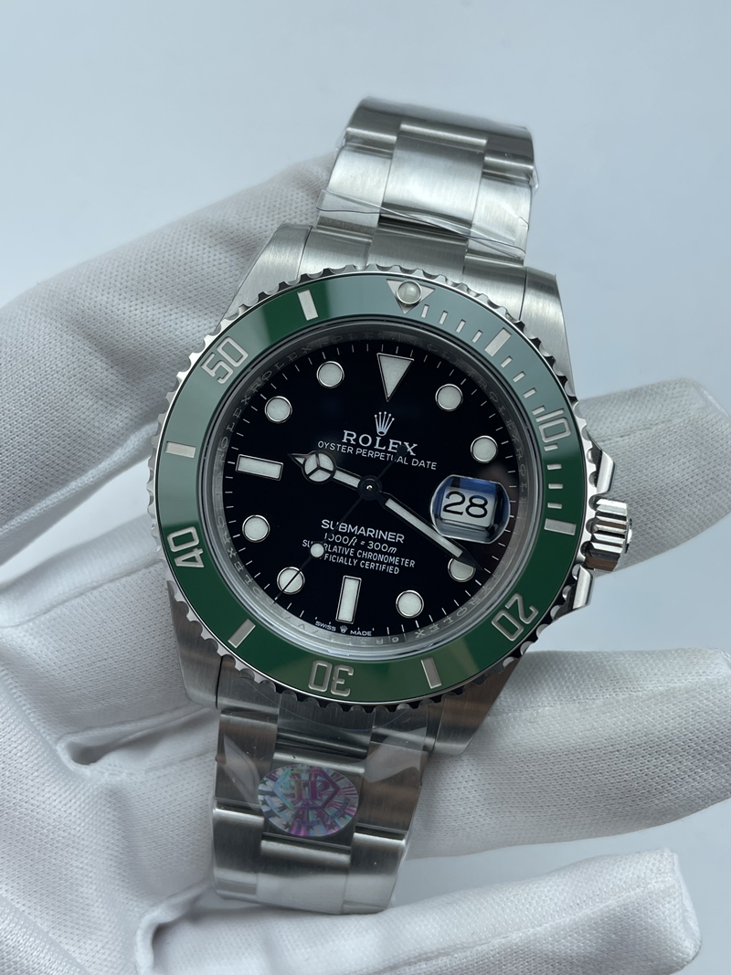 (준비완료/특급배송)NO.3522/QP공장 롤렉스 서브마리너 신형 41mm 블랙다이얼 그린세라믹 인서트 최신형 스타벅스